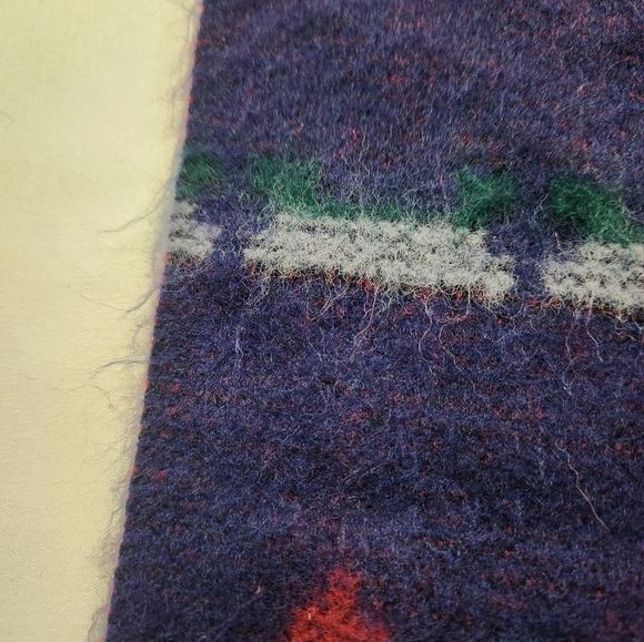 Vintage Perrin Fair Isle Aztec Pattern Scarf ❄️ - Picture 6 of 10